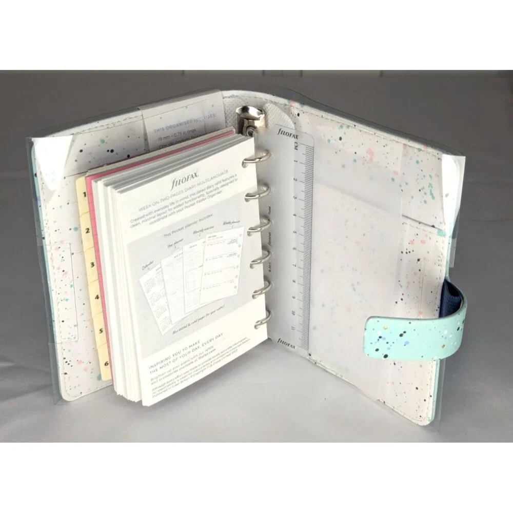 Filofax Pocket Patterns Organizer - Expressions, Mint, Multilingual, 2024 NEW